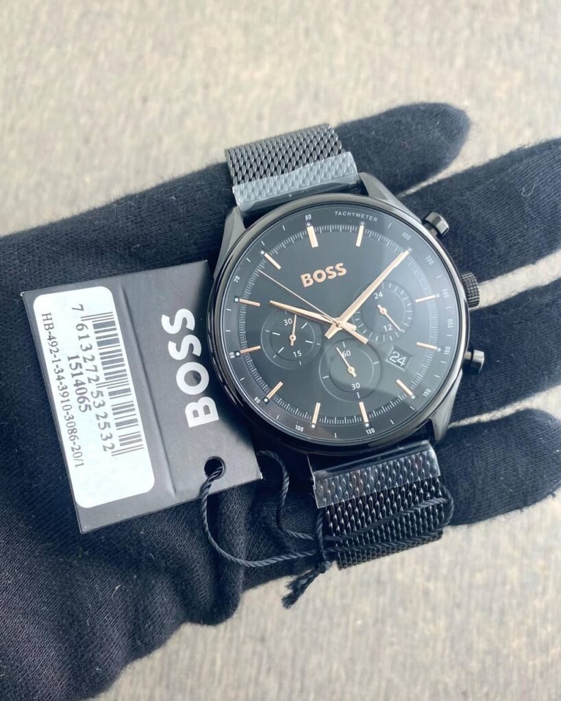 Hugo Boss Chronograph 42mm Black Dial