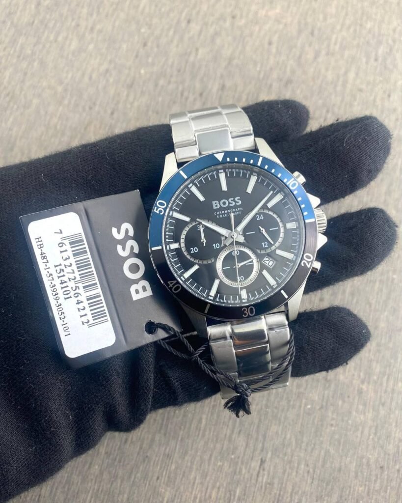 Hugo Boss Chronograph Blue Bezel 44mm
