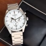 Hugo Boss Chronograph Silver White Dial