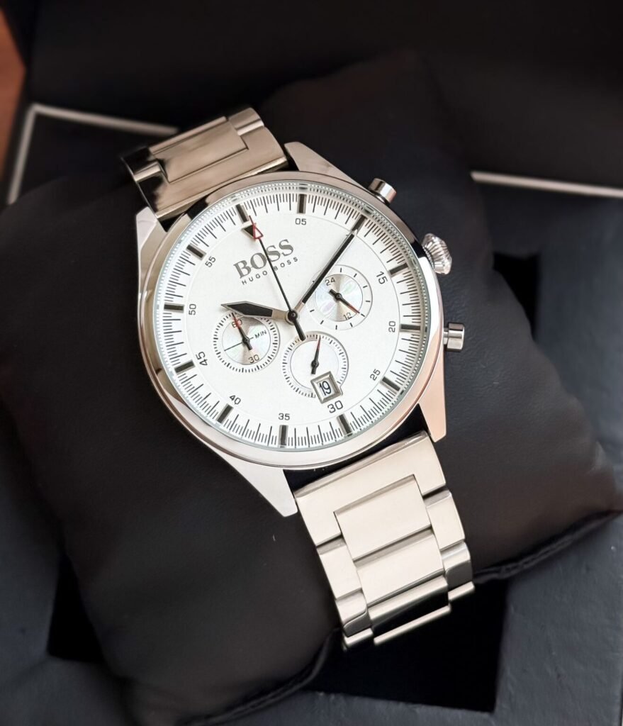 Hugo Boss Chronograph Silver White Dial