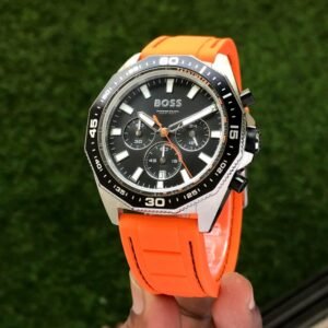 Hugo Boss Globetrotter Chronograph with Orange Strap