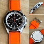 Hugo Boss Sporty Chronograph Silver Black Dial