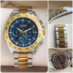 Hugo Boss Vintage Blue Dial with Golden Bezel