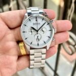 Hugoboss Pioneer Chronograph Silver White Dial Watch