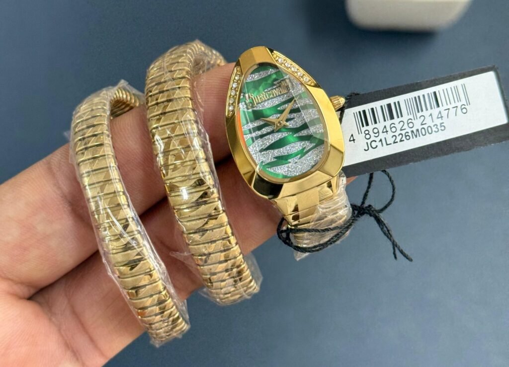 Just Cavalli Serpente Taglio Green Dial Quartz