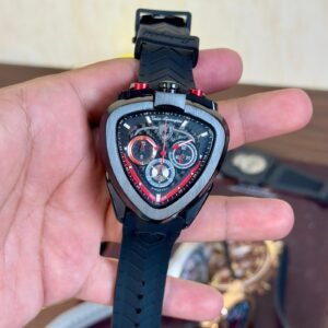 Lamborghini Spyder Chronograph Black And Red