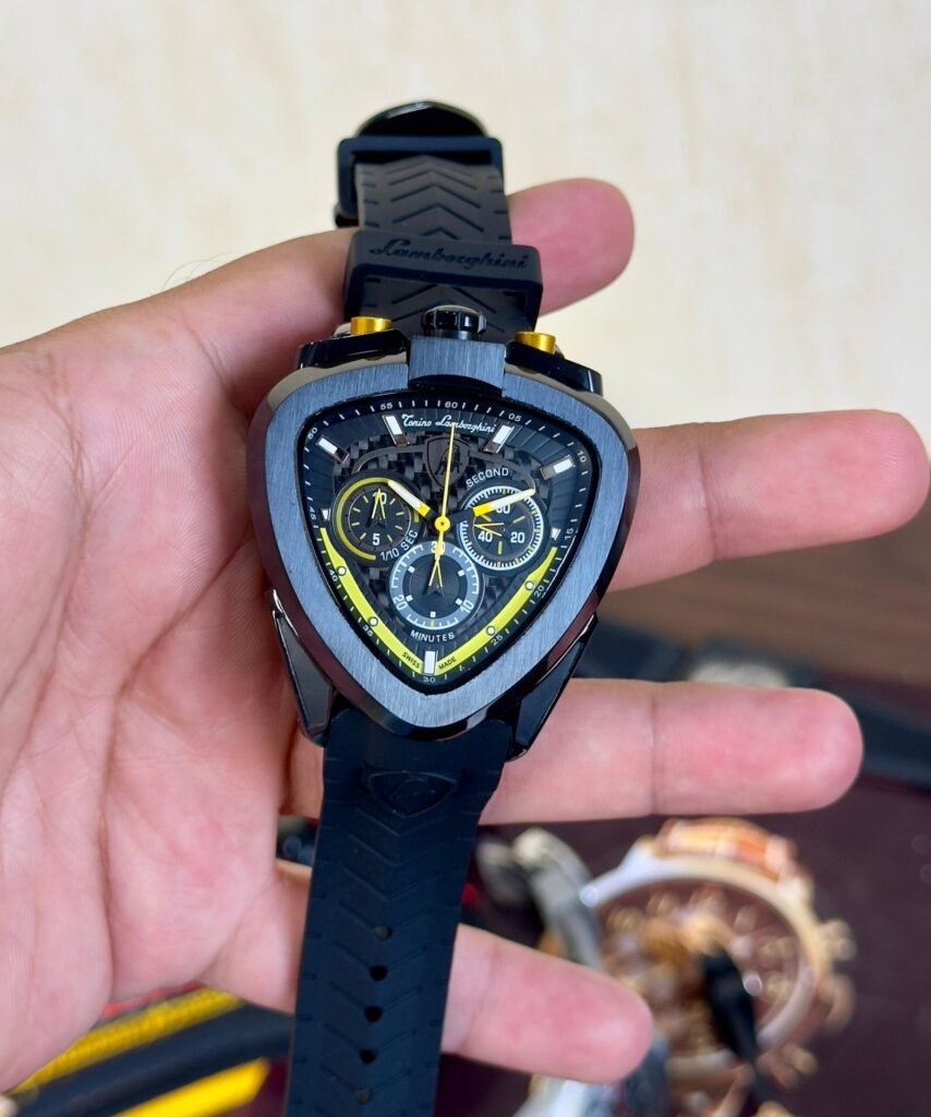 Lamborghini Spyder Chronograph Black And Yellow