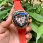 Lamborghini Spyder Chronograph Red And Black Bezel