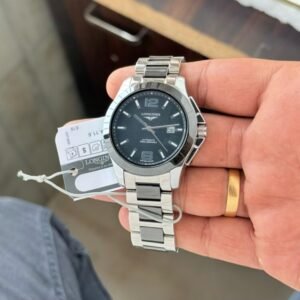 Longines Conquest Black Dial Ceramic