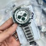 Longines Conquest Chronograph Automatic Green White Dial