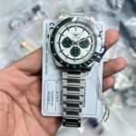 Longines Conquest Chronograph Automatic Green White Dial